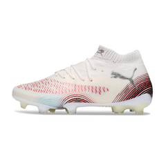 Puma Future 8 FG White and Red Field Football Boots