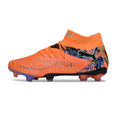 Chuteira Campo FG Puma Future 8 Pack Creativity Preta e Amarela