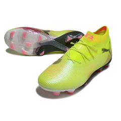 Chuteira Campo FG Puma Future 8 Amarela e Rosa