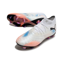 Puma Future 8 FG White, Orange and Blue Field Football Boots