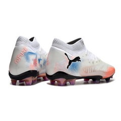 Puma Future 8 FG White, Orange and Blue Field Football Boots
