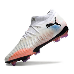 Puma Future 8 FG White, Orange and Blue Field Football Boots
