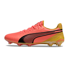 Chuteira Campo FG Puma King Ultimate Pack Tricks Preta e Branca