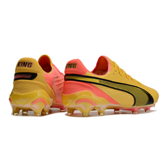 Chuteira Campo FG Puma King Ultimate Pack Tricks Preta e Branca