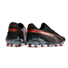 Puma King Ultimate FG Black and Red Football Boots
