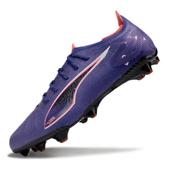 Chuteira Campo FG Puma Ultra 5 Carbon Pack Formula Preta e Branca