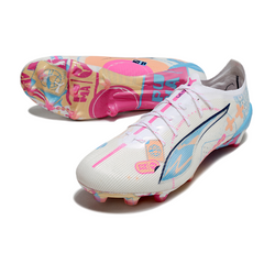 Chuteira Campo FG Puma Ultra 5 Carbon Pack Volume Up Preta e Prateada
