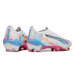 Chuteira Campo FG Puma Ultra 5 Carbon Pack Volume Up Preta e Prateada