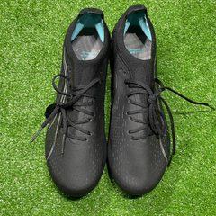 Botas de fútbol Puma Ultra Ultimate FG negras y azules, talla 39
