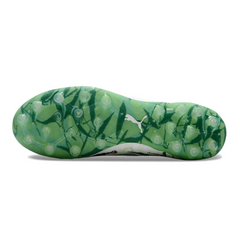 Chuteira Multiterreno MG Puma Ultra 5 Carbon Branca e Verde