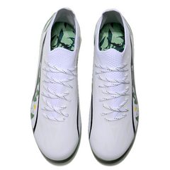 Puma Ultra 5 Carbon MG White and Green Field and Society Football Boots