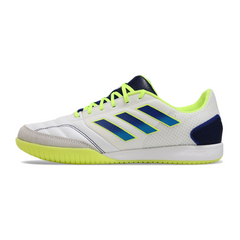 Chuteira Futsal IC Adidas Competition Top Branca, Azul e Verde