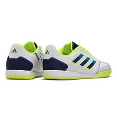 Chuteira Futsal IC Adidas Competition Top Branca, Azul e Verde