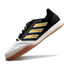 Chuteira Futsal IC Adidas Competition Top Branca, Preta e Amarela