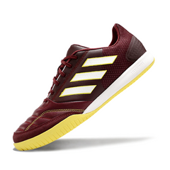 Bota de fútbol sala Adidas Competition Top IC color vino y amarillo