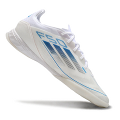 Chuteira Futsal IC Adidas F50 Elite Branca e Azul