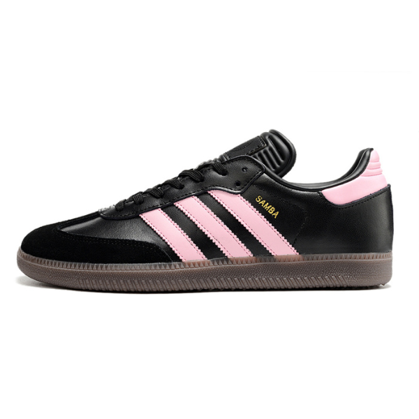 Chuteira Futsal Adidas Samba Classic Messi Inter de Miami Preta e Rosa Pack - VENI Futebol
