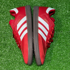 Zapatillas de fútbol sala Adidas Samba Classic Messi, color rojo y blanco, talla 37