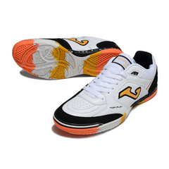 Joma Top Flex 24 IC Futsal Boot in White, Black and Orange