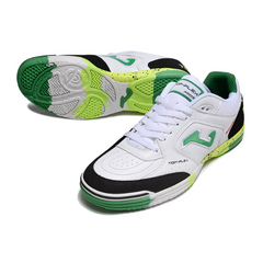 Joma Top Flex 24 IC Futsal Boot in White, Green and Black