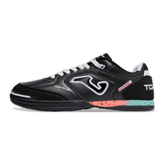 Joma Top Flex 24 IC Futsal Boot in Black, Light Blue and Pink