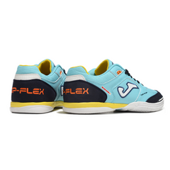 Chuteira Futsal IC Joma Top Flex 24 Light Azul e Amarela