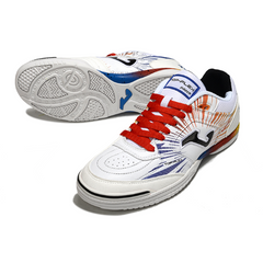 Joma Top Flex 24 IC Futsal Boot in White, Blue and Orange