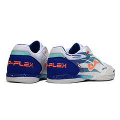Chuteira Futsal Joma Top Flex 24 IC Branca e Azul