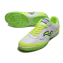 Chuteira Futsal IC Joma Top Flex 24 Branca e Verde