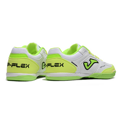 Chuteira Futsal IC Joma Top Flex 24 Branca e Verde