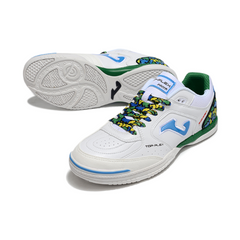 Bota de fútbol sala Joma Top Flex Rebound IC blanco, verde y azul