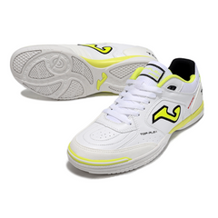 Chuteira Futsal Joma Top Flex 24 IC Branco e Amarelo