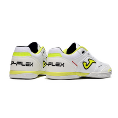 Chuteira Futsal Joma Top Flex 24 IC Branco e Amarelo