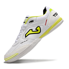 Chuteira Futsal Joma Top Flex 24 IC Branco e Amarelo