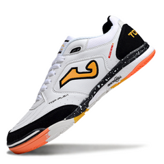 Joma Top Flex Rebound IC Futsal Boot in White, Black and Orange
