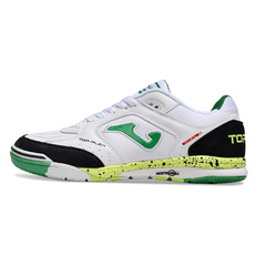 Joma Top Flex Rebound IC Futsal Boot in White, Black and Green