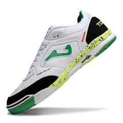 Joma Top Flex Rebound IC Futsal Boot in White, Black and Green