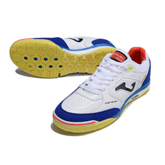 Joma Top Flex Rebound IC Futsal Boot in White, Blue and Yellow