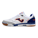 Chuteira Futsal Joma Top Flex Rebound IC Branca e Azul