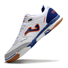 Chuteira Futsal IC Joma Top Flex Rebound Branca e Azul