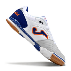 Chuteira Futsal IC Joma Top Flex Rebound Branca e Azul