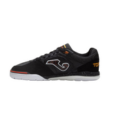 Chuteira Futsal IC Joma Top Flex Rebound Preta e Laranja