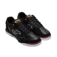 Chuteira Futsal IC Joma Top Flex Rebound Preta e Laranja
