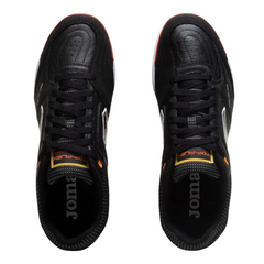 Chuteira Futsal IC Joma Top Flex Rebound Preta e Laranja