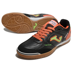 Chuteira Futsal IC Joma Top Flex 24 Preta e Laranja