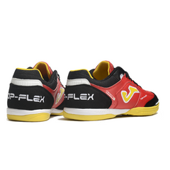 Bota de fútbol sala Joma Top Flex 24 IC negra, roja y amarilla