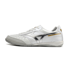 Chuteira Futsal Mizuno Morelia Sala Japan IC Branca e Prata - VENI Futebol
