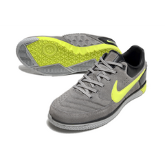 Chuteira Futsal Nike5 Street Gato IC Cinza e Verde