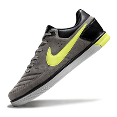 Chuteira Futsal IC Nike5 Street Gato Cinza e Verde