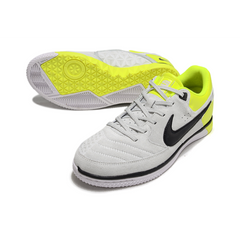 Chuteira Futsal Nike5 Street Gato IC Cinza e Verde